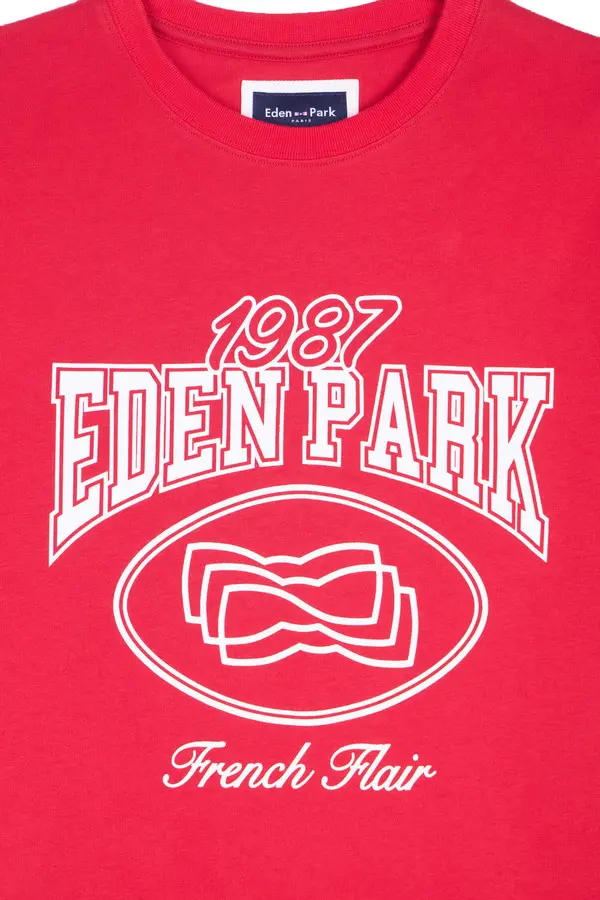 Regular Fit Cotton Short-Sleeve T-Shirt With Print  1 Image