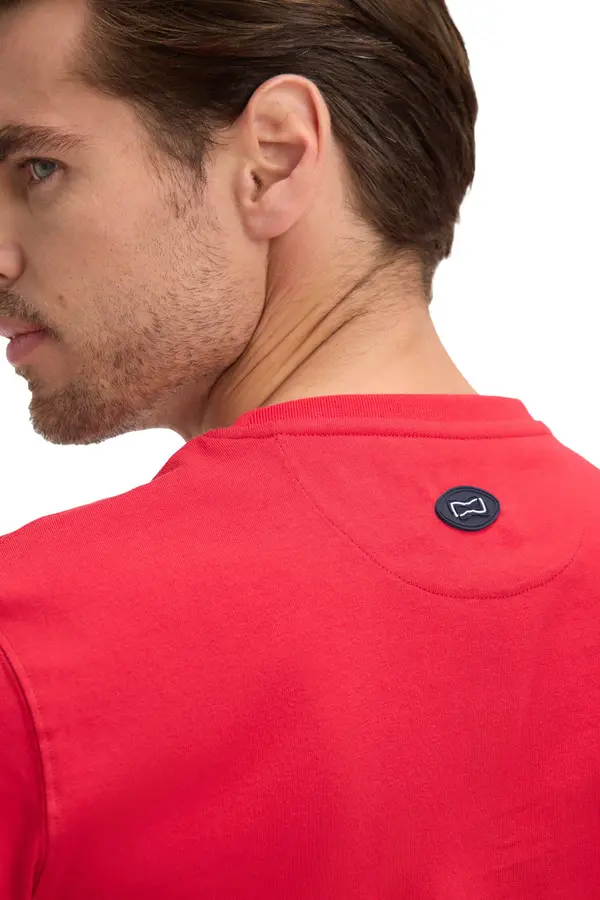 Regular Fit Cotton Short-Sleeve T-Shirt With Print  4 Image