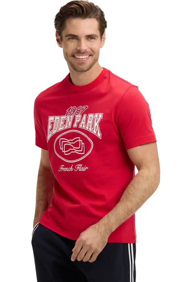 Regular Fit Cotton Short-Sleeve T-Shirt With Print  2 Image