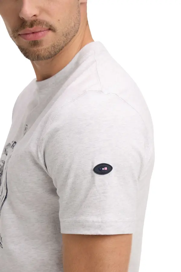 Short-Sleeve XV De France Printed Cotton T-Shirt 2 Image