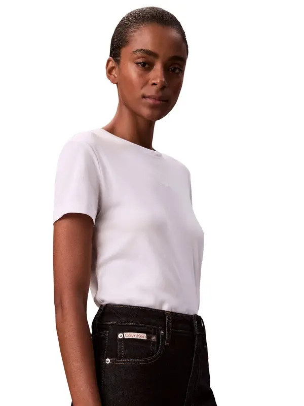 Round Neck Basic Short Sleeve T-shirt 4 Image