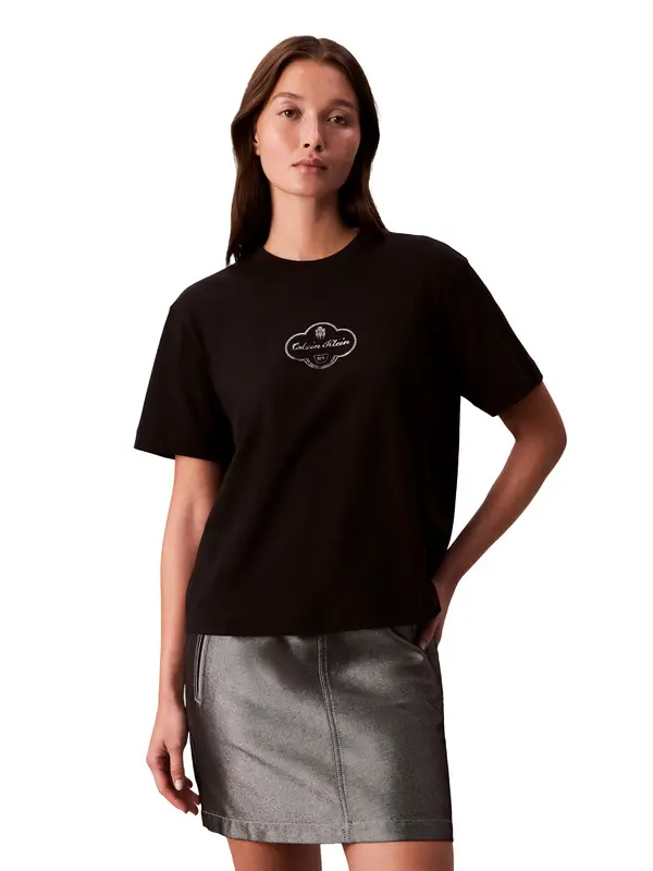 Cocktail Logo Graphic Boxy Short Sleeve  T-Shirt 4 Image