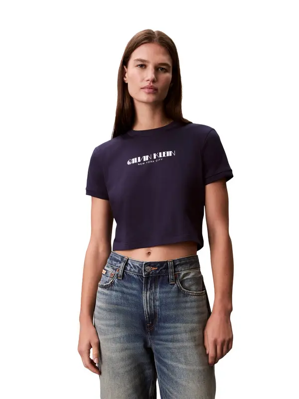 Logo Graphic Cropped T-Shirt 4 Image