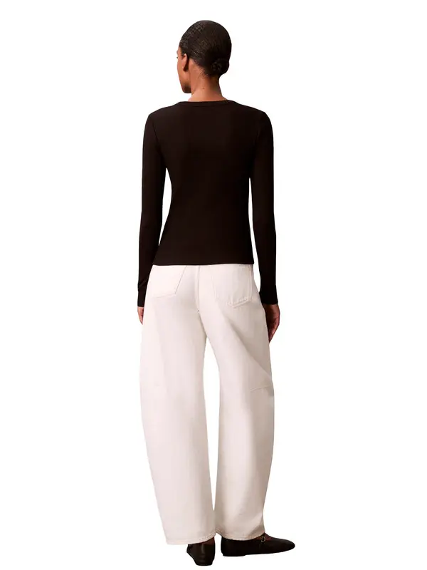 Slim Fit Long Sleeve Top 1 Image