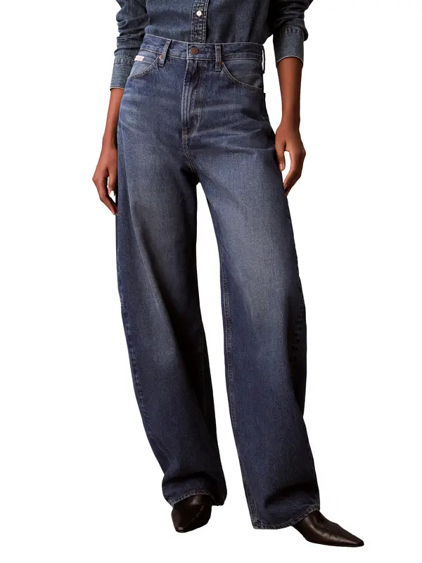 High Rise Barrel Jeans 3 Image