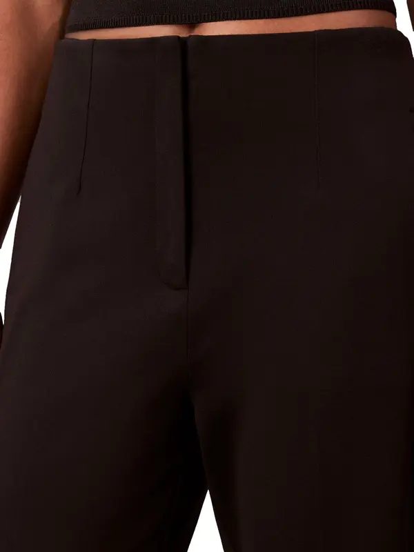 Pleated Cropped Formal Trousers 1 Image