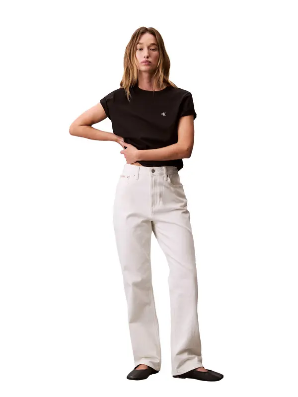 Crew Neck Cotton Short Sleeve T-shirt 3 Image