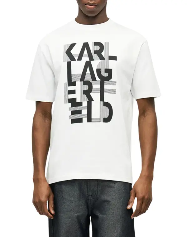 Monogram Block Typography T-Shirt 3 Image