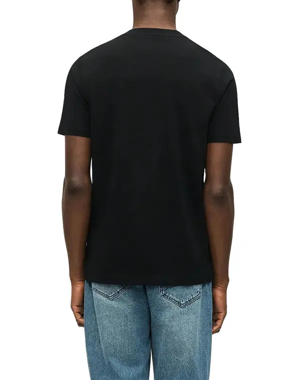 Crew-Neck T-Shirt with Tonal Embossed Logo 2 Image