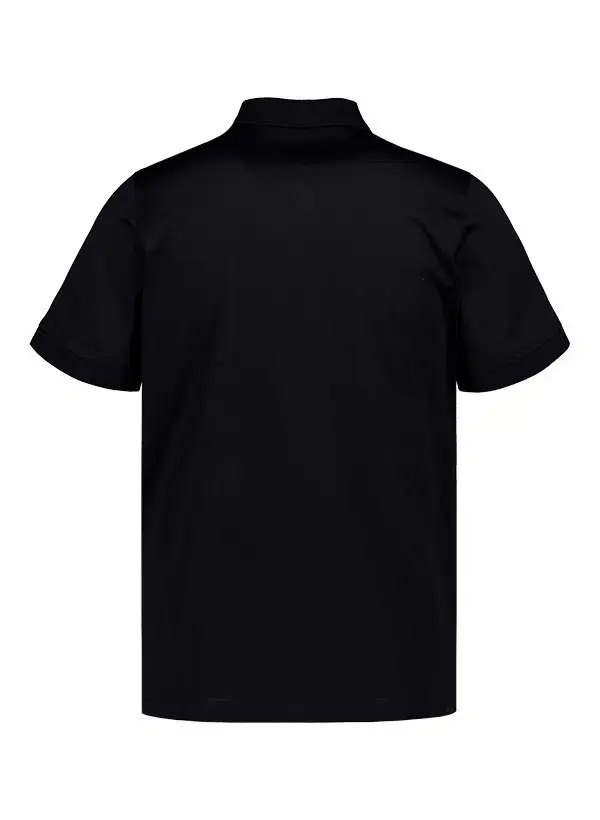 Zip-Neck Polo with Contrast Collar and Logo 1 Image