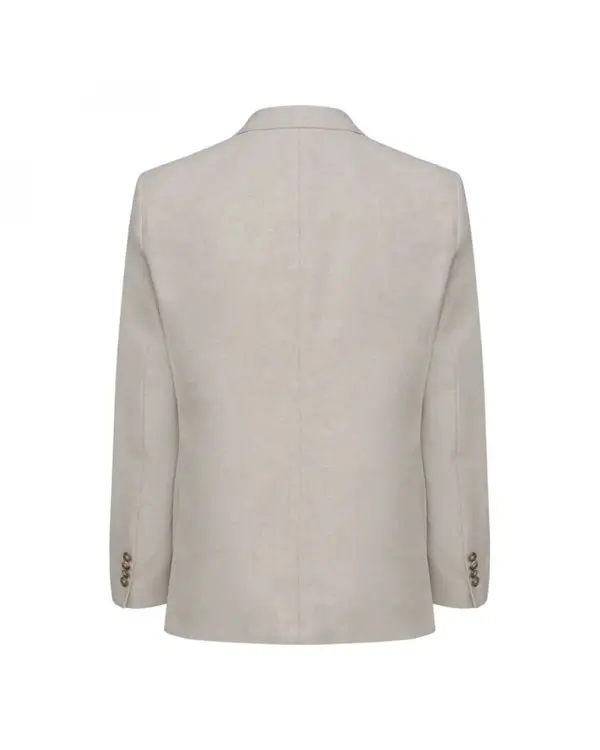 Tailored Linen-Blend Blazer 1 Image