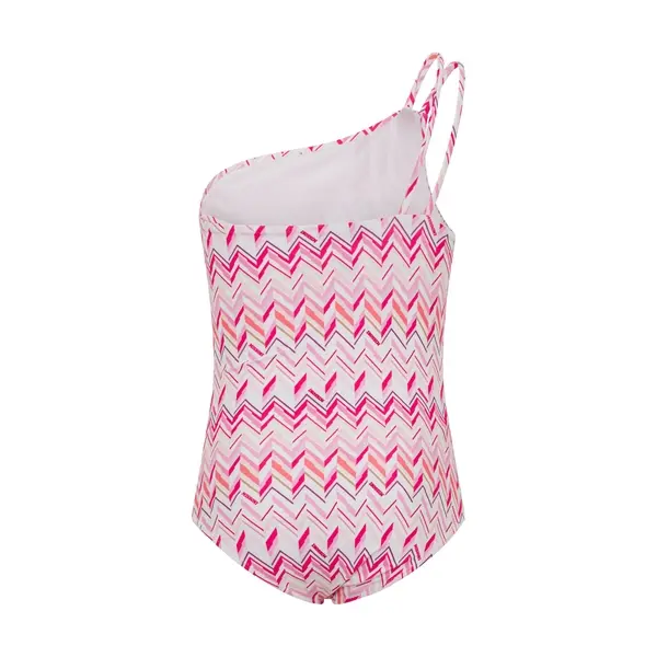 One-Shoulder Zig-Zag Swimsuit 1 Image