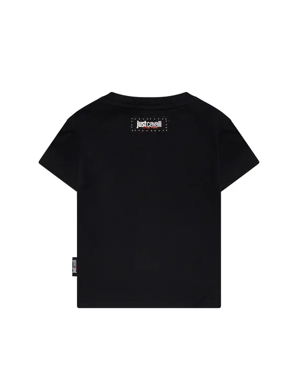 Baby Boy Short Sleeve Tshirt with Circular Snake Graphic 1 Image