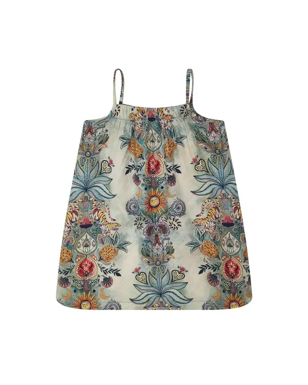 Tropical Tiger & Sun Print Sundress 1 Image