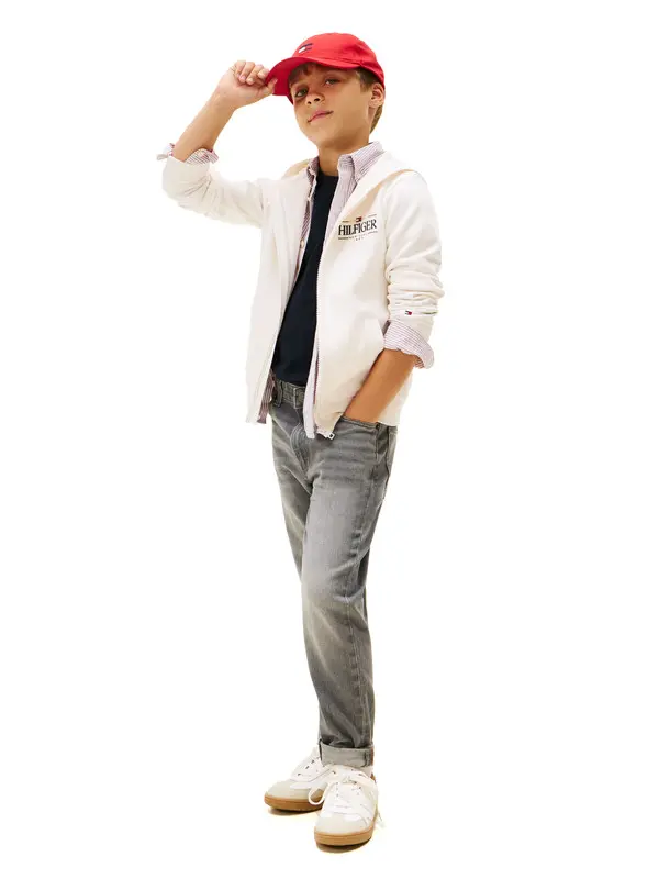 Kids Boys Whiskered Straight Leg Jeans 4 Image