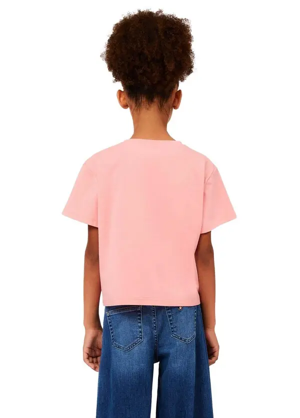 Kids Girls "Always and Forever" Metallic Graphic T-Shirt 1 Image