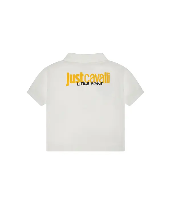 Polo Shirt with Multi-Graphic Patches 1 Image