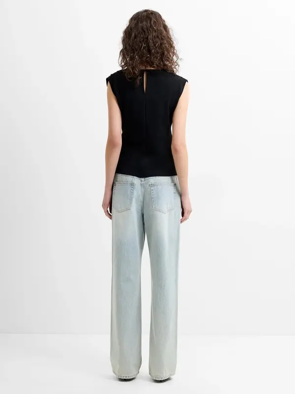 Jersey Belted Shift Top 1 Image