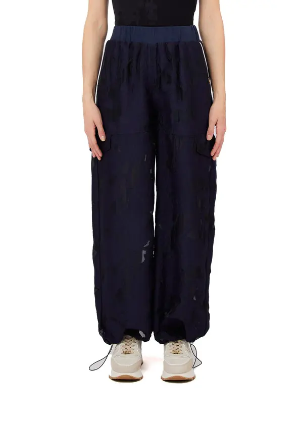 Organza Jacquard Wide Leg Trousers 1 Image