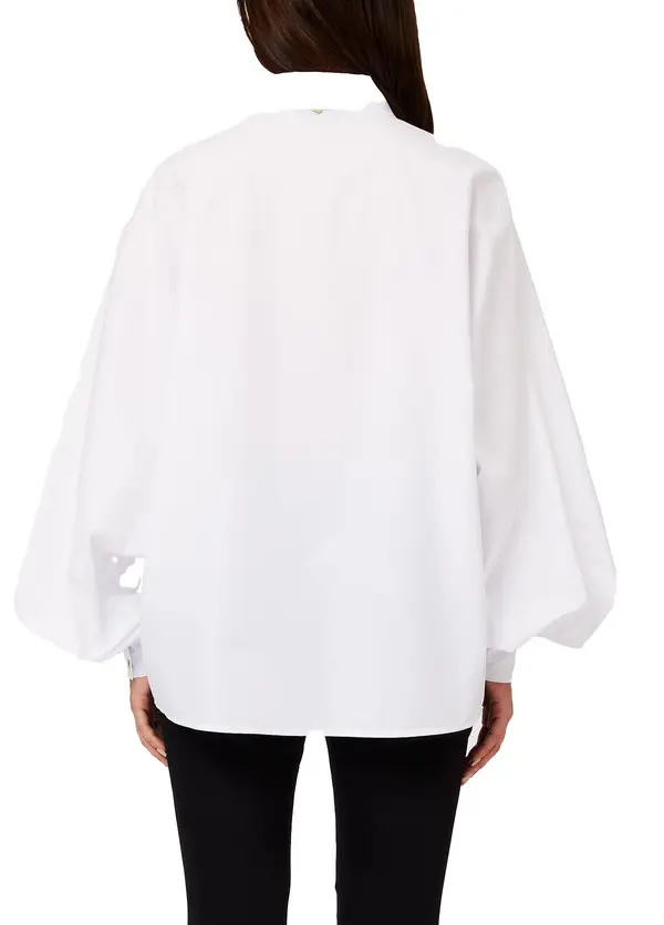 Oversized Button-up Long Sleeves Shirt 1 Image