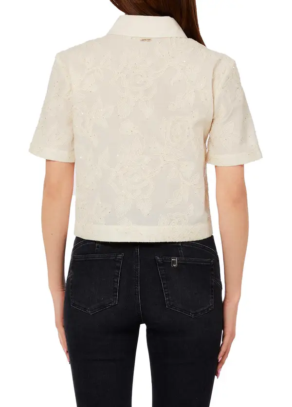 Cotton Muslin Shirt With Embroidery 2 Image