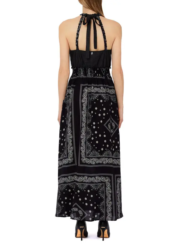 Bohemian-inspired Halter Maxi Dress 1 Image