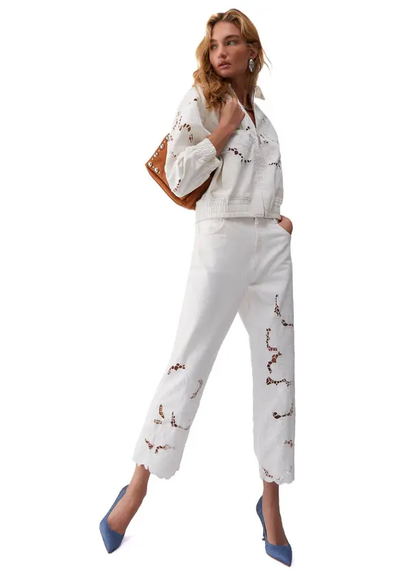 Jacket With Openwork Embroidery 1 Image