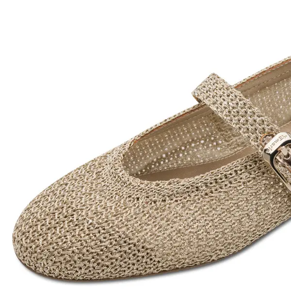 Woven Mesh Mary Jane Ballerina 4 Image