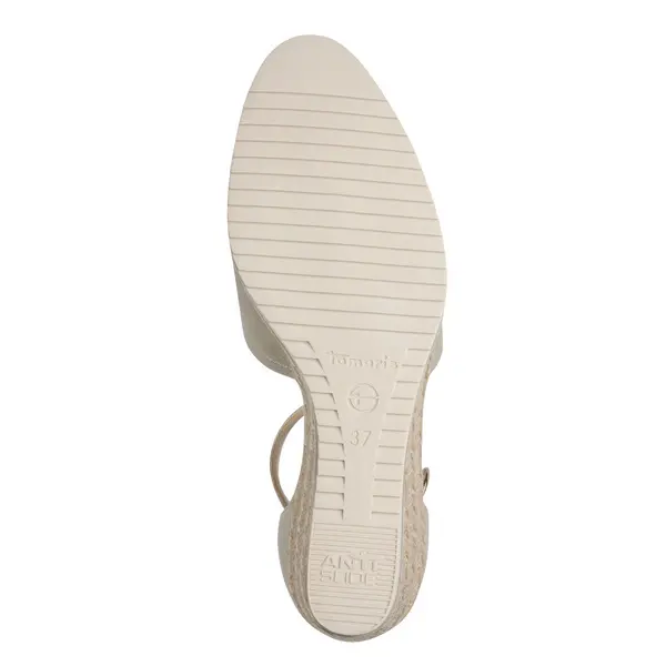 Metallic Ankle-Strap Espadrille Wedge Pump 2 Image