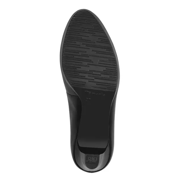 Leather Platform Round Toe Leather Pump 3 Image