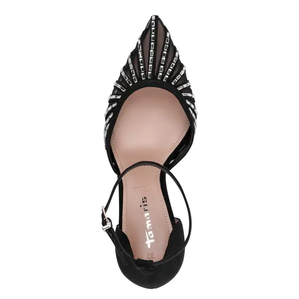 Mesh Jewel-Embellished Stiletto Pumps 3 Image
