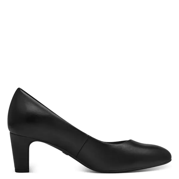 Leather Platform Heeled Leather Pump 2 Image