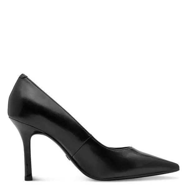 Leather Pointed-Toe Stiletto Pumps 2 Image