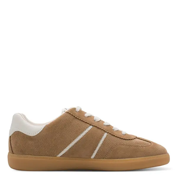 Multi-Texture Retro Lace Up Sneakers 2 Image