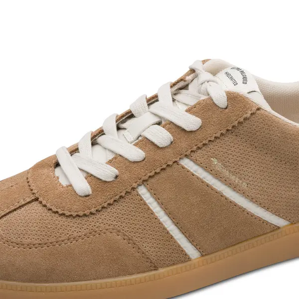 Multi-Texture Retro Lace Up Sneakers 3 Image