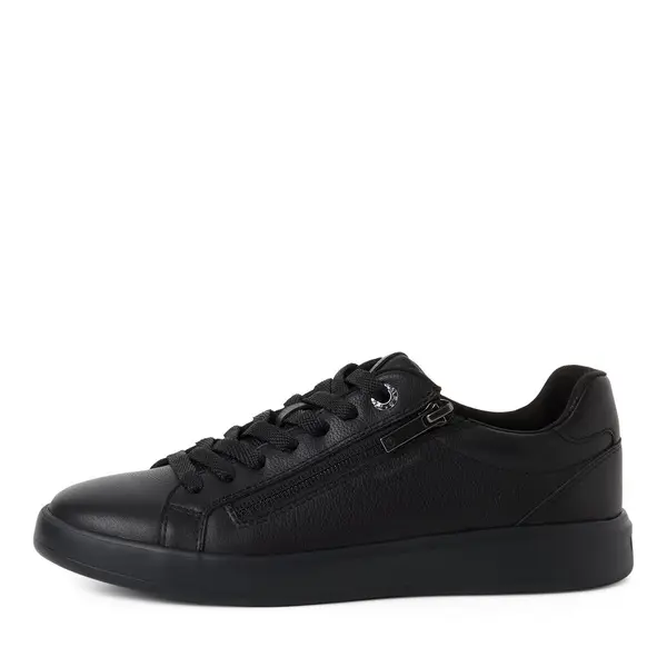Minimalist Leather Sneakers with Zipper 1 Image
