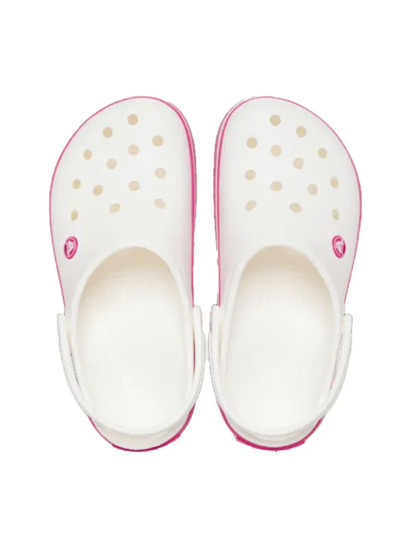 Toddler Crocband Clog White & Pink Crush 3 Image