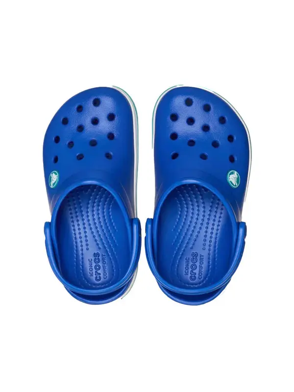 Kids Boys Crocband Clog Blue Bolt & Turbo Teal 3 Image