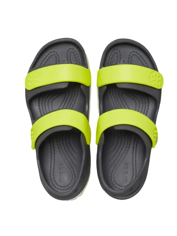 Baby Boy Crocband Cruiser Sandal Slate Grey & Acidity 3 Image