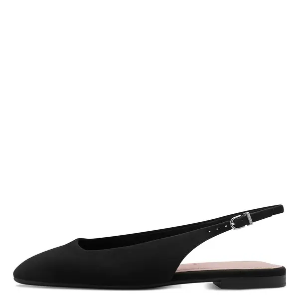 Suede Round-Toe Slingback Ballerina 1 Image