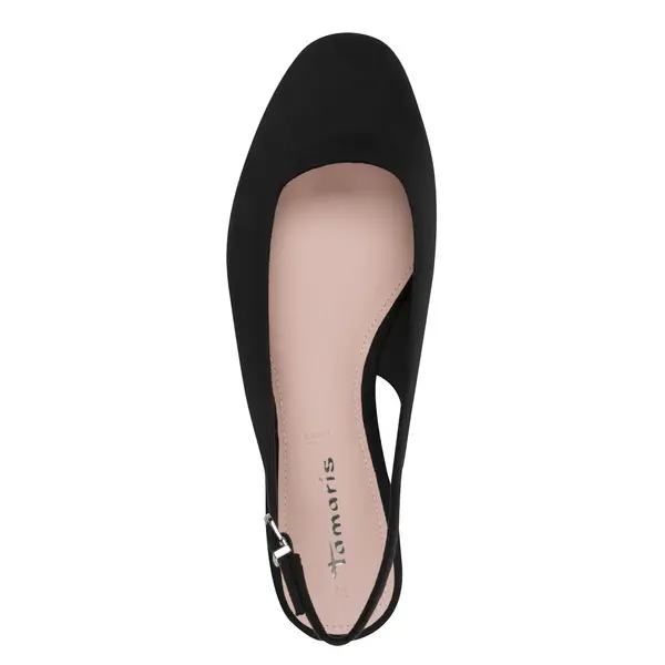 Suede Round-Toe Slingback Ballerina 3 Image
