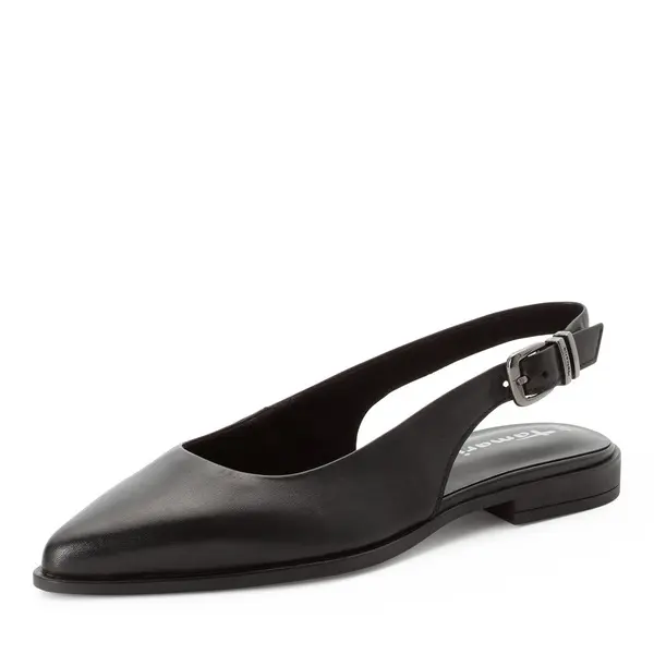 Leather Pointed-Toe Slingback Ballerina 2 Image