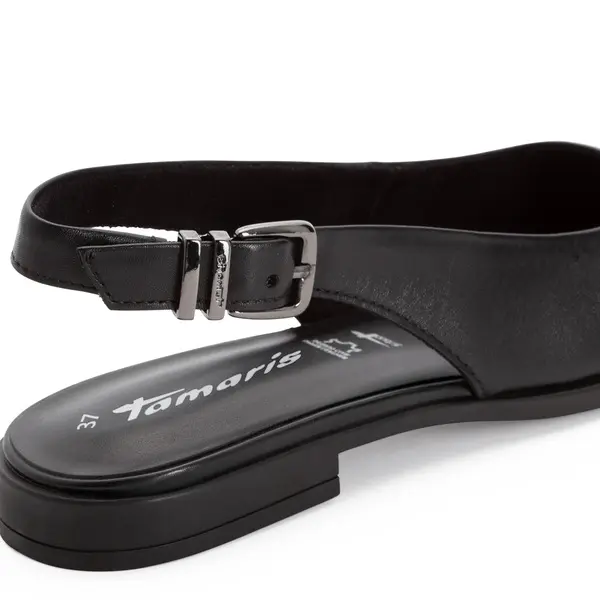 Leather Pointed-Toe Slingback Ballerina 3 Image