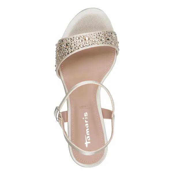 Jewel-Embellished Kitten Heel Sandals 3 Image