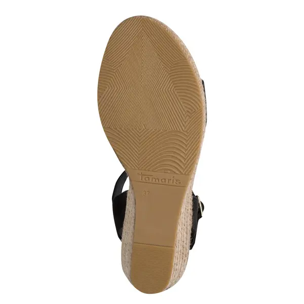 Suede Espadrille Wedge Sandals 2 Image