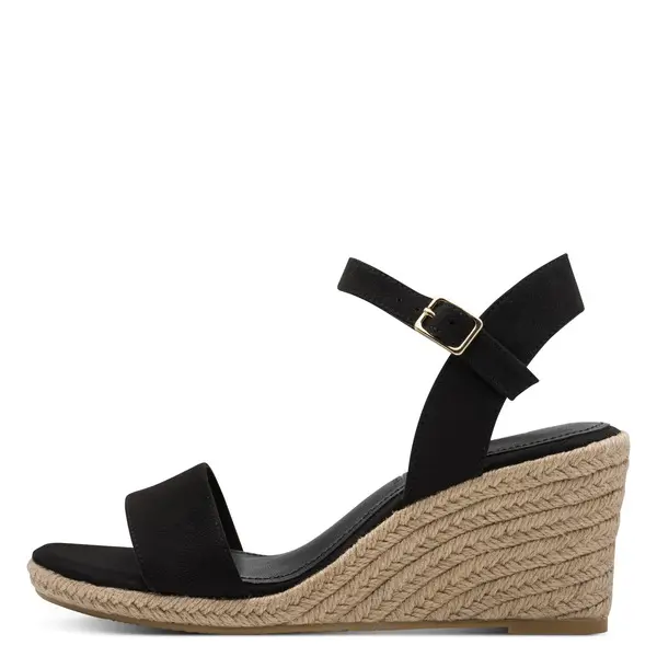 Suede Espadrille Wedge Sandals 5 Image