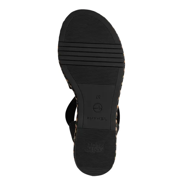 Woven Cross-Strap Espadrille Flat Sandals 1 Image