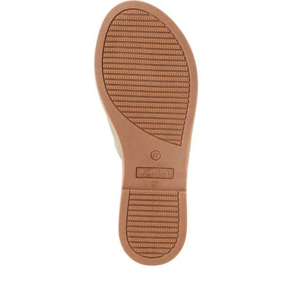 Minimalist Leather Cut-Out Slide 2 Image