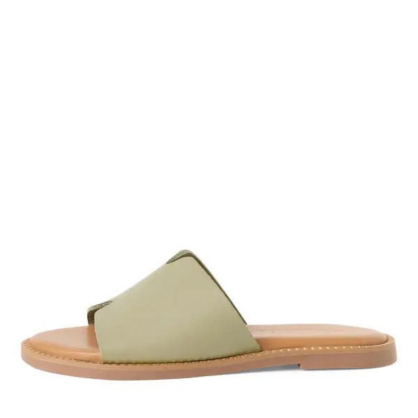 Minimalist Leather Cut-Out Slide 4 Image