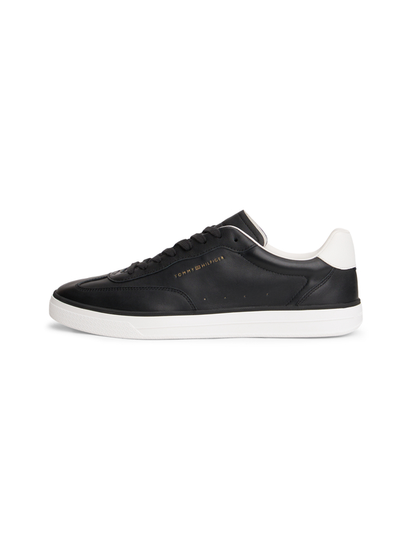 Luxe Metallic Logo Leather Trainers 3 Image